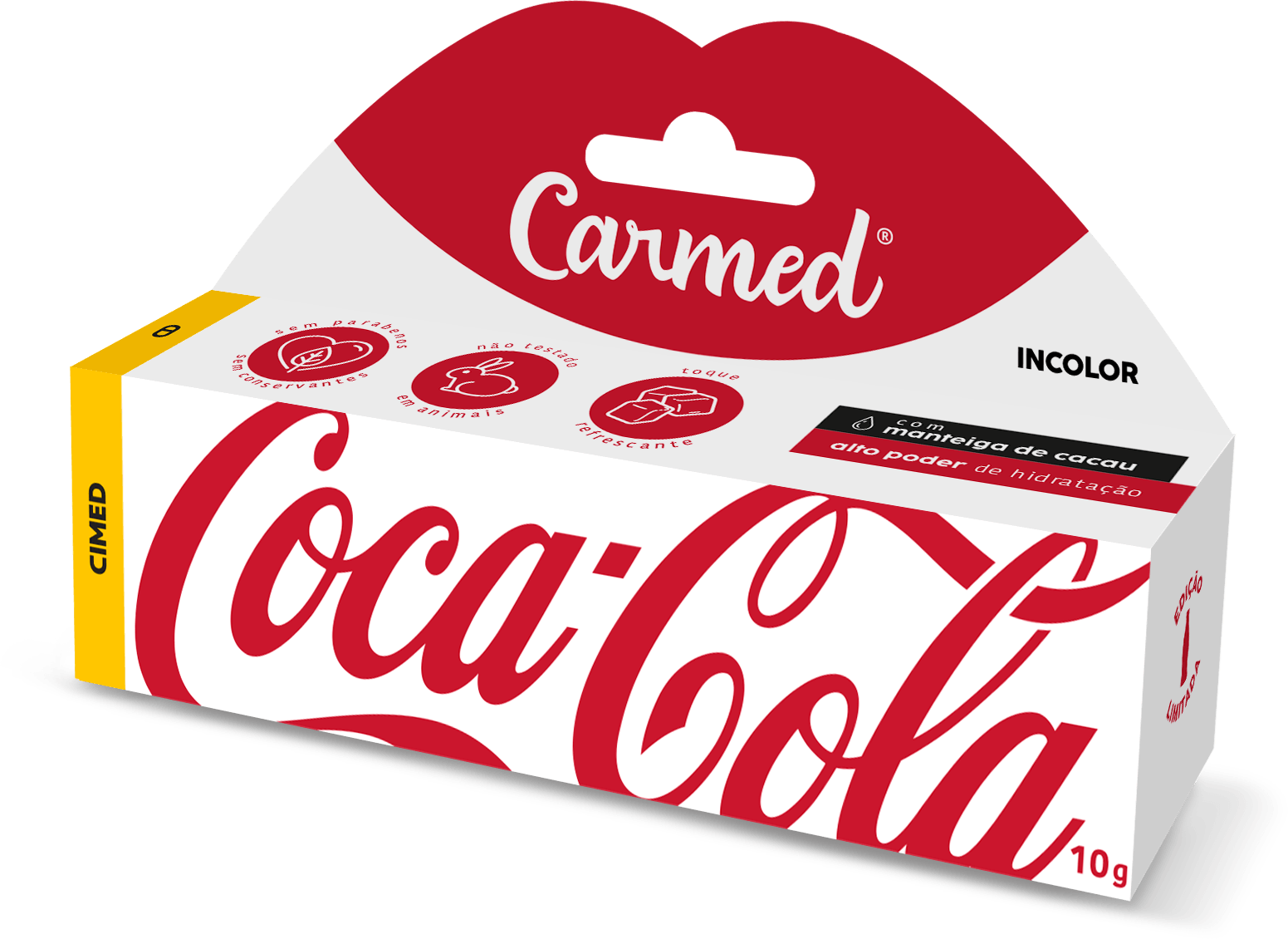 Hidratante Labial Carmed Coca-cola Incolor 10g